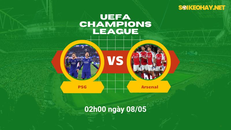 Soi kèo bóng đá PSG vs Arsenal 02h00 ngày 08/05